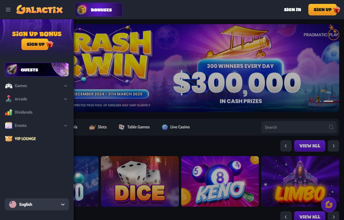 Galactix Casino